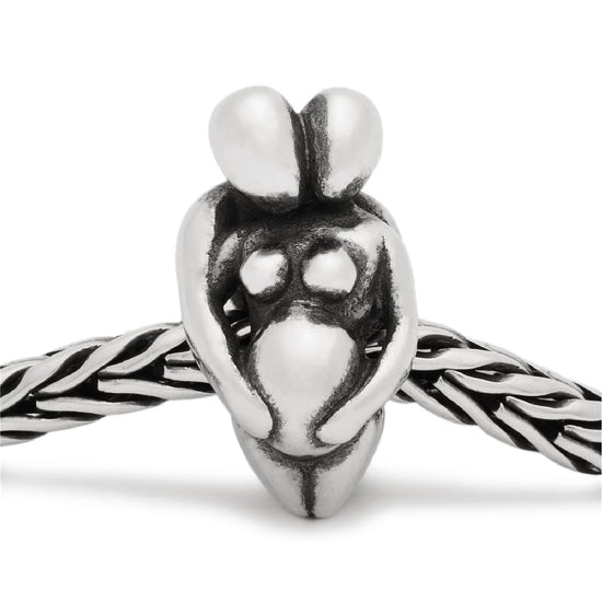 Beads da donna Trollbeads in argento con donna incinta MISURA UNICA