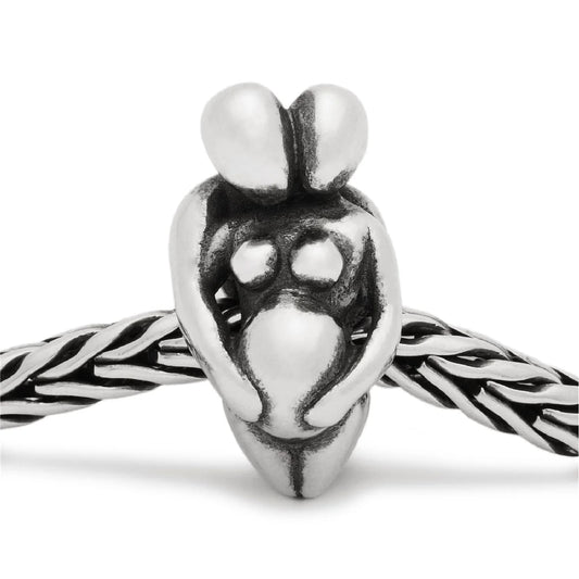 Beads da donna Trollbeads in argento con donna incinta MISURA UNICA