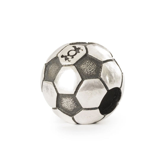 Beads Trollbeads in argento a forma di pallone da calcio MISURA UNICA