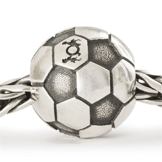 Beads Trollbeads in argento a forma di pallone da calcio MISURA UNICA