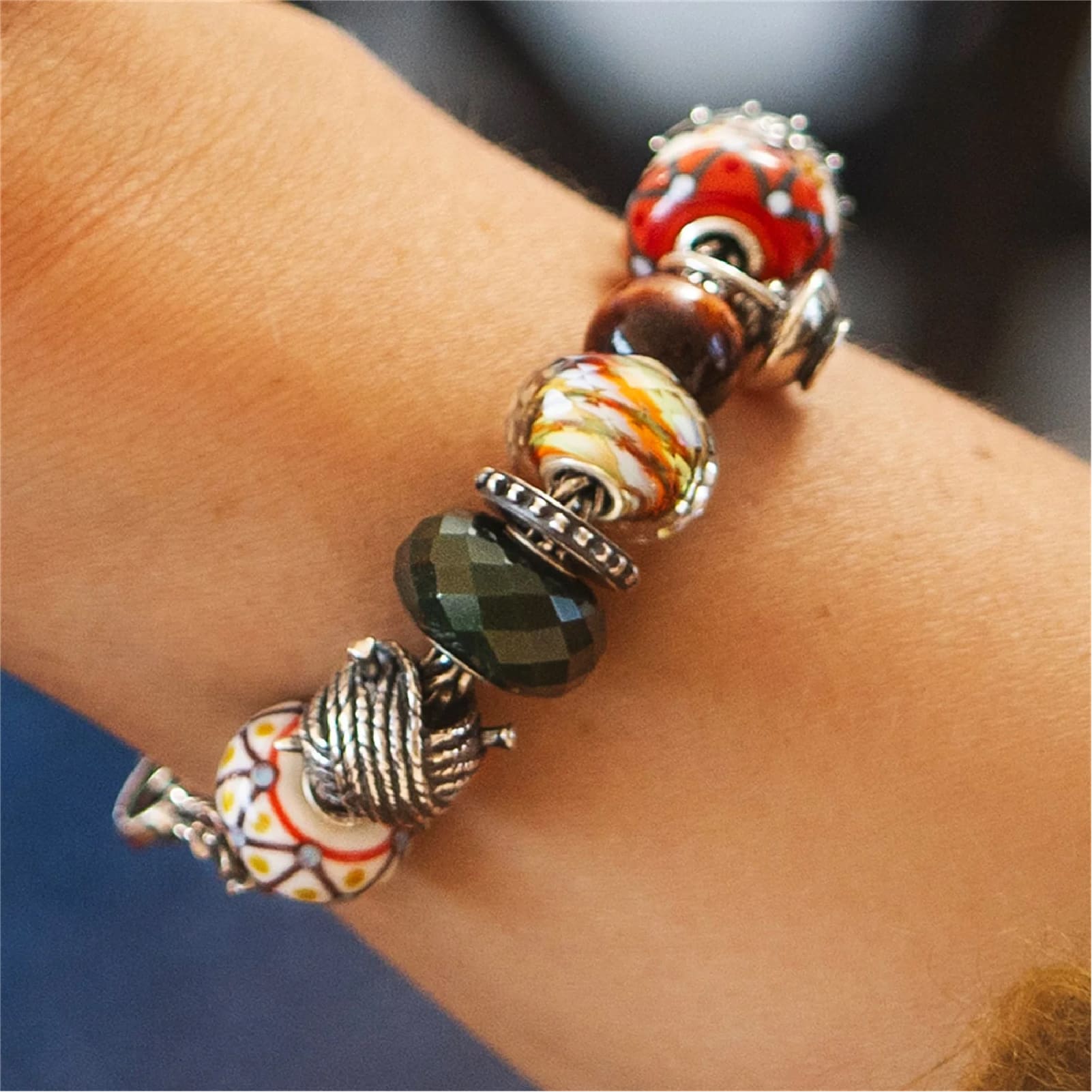 Beads Trollbeads Morbido Intreccio in argento da donna MISURA UNICA
