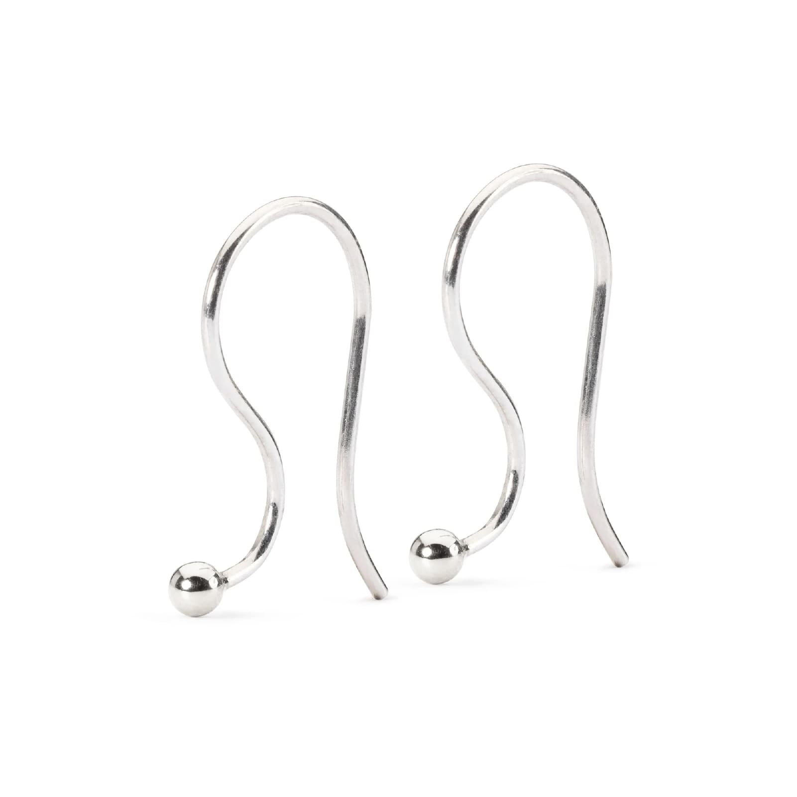 Orecchini monachella Trollbeads in argento rodiato MISURA UNICA