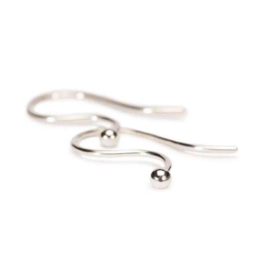 Orecchini monachella Trollbeads in argento rodiato MISURA UNICA