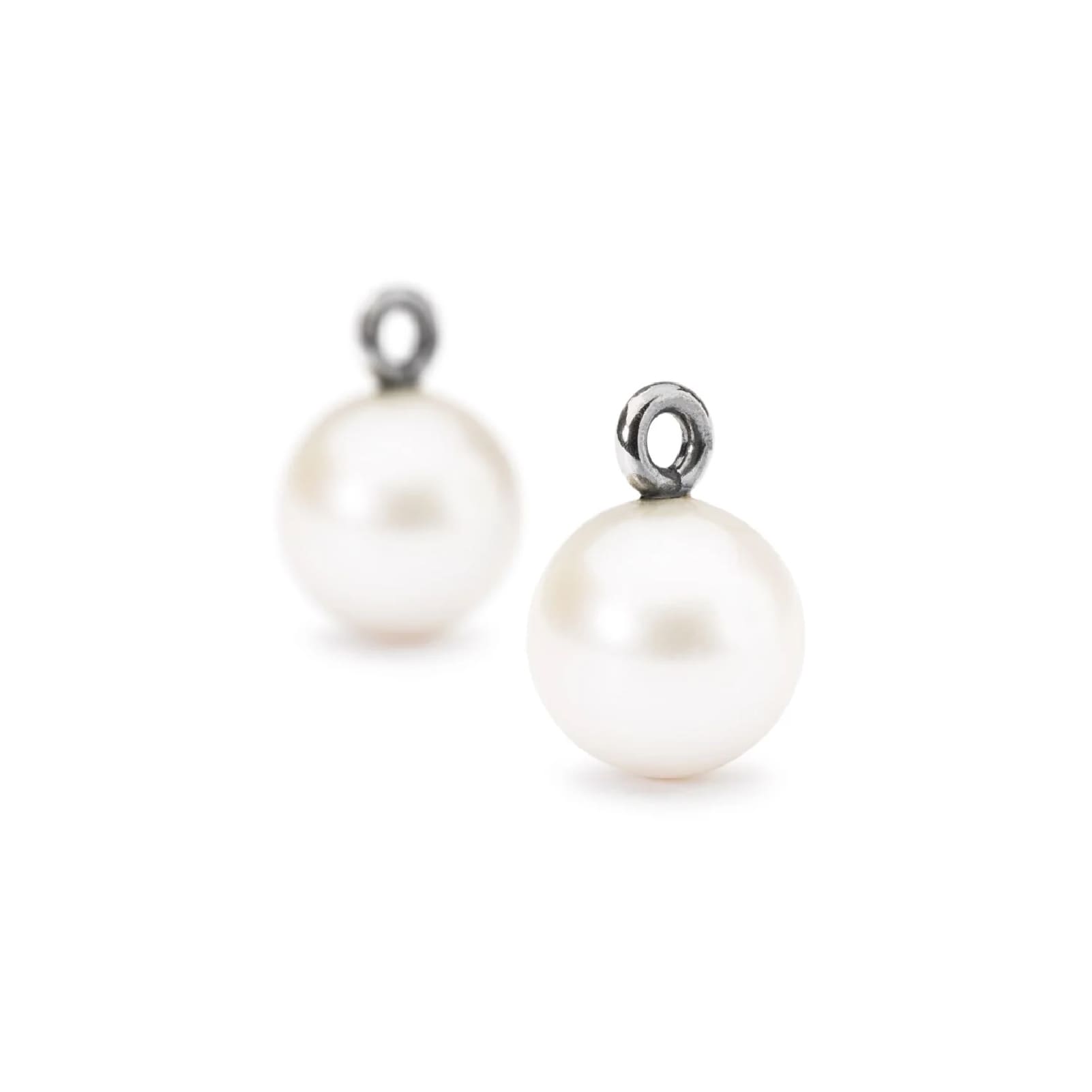 Beads per orecchini Trollbeads in argento con perle MISURA UNICA