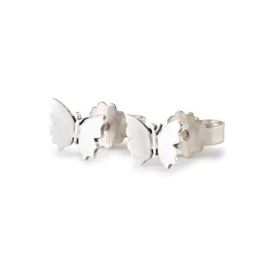 Orecchini a lobo Trollbeads argento con ali di farfalla piccoli MISURA UNICA