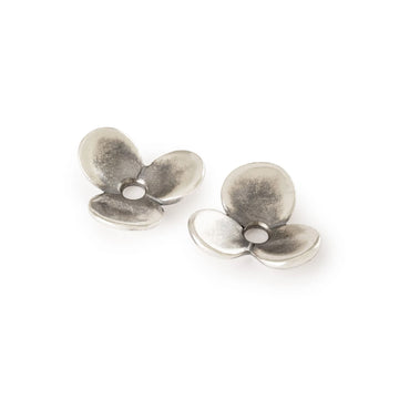 Beads per orecchini Trollbeads in argento petali poesia MISURA UNICA