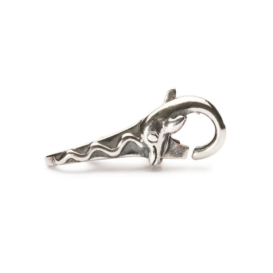 Chiusura moschettone Trollbeads in argento con delfino MISURA UNICA