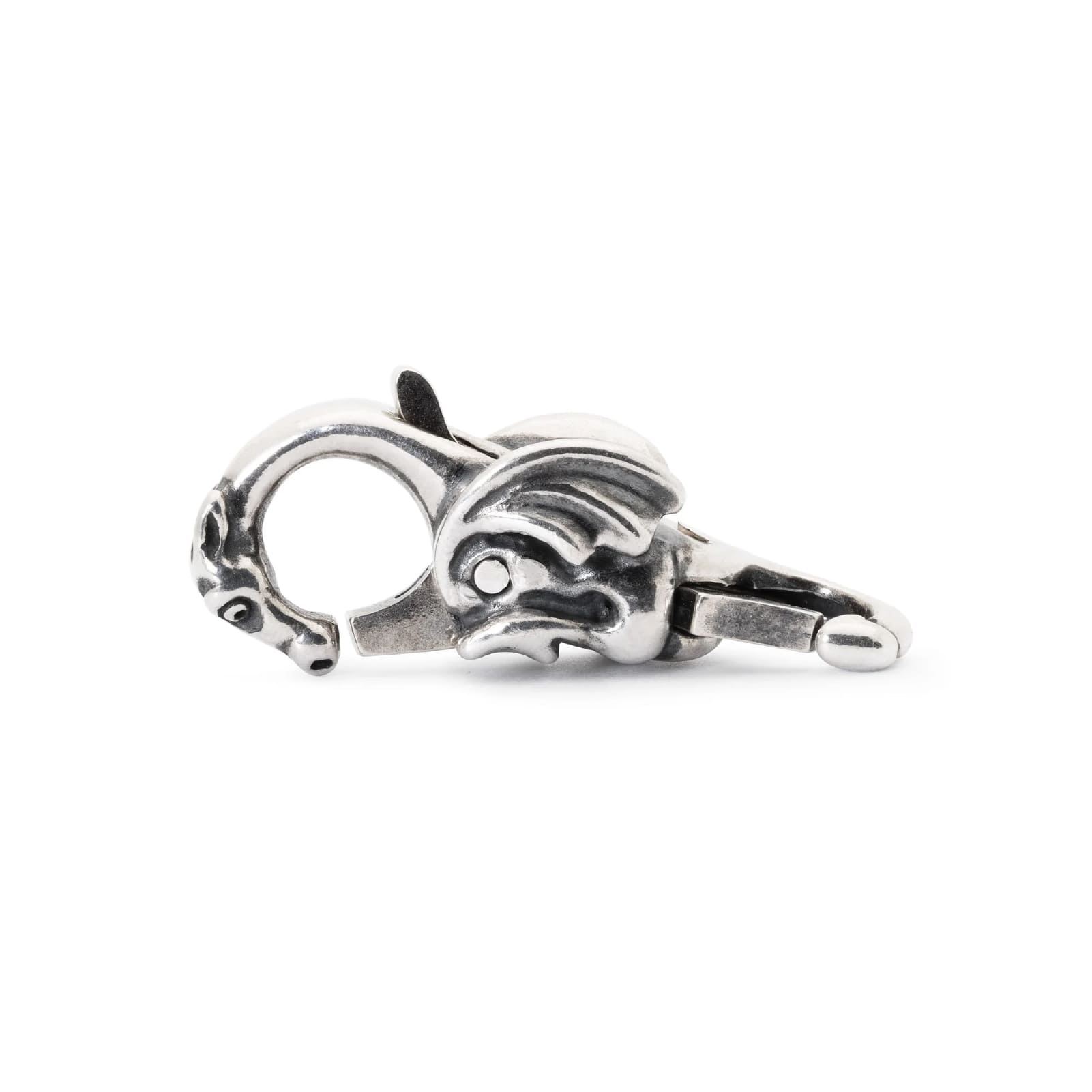 Chiusura moschettone Trollbeads in argento con drago MISURA UNICA