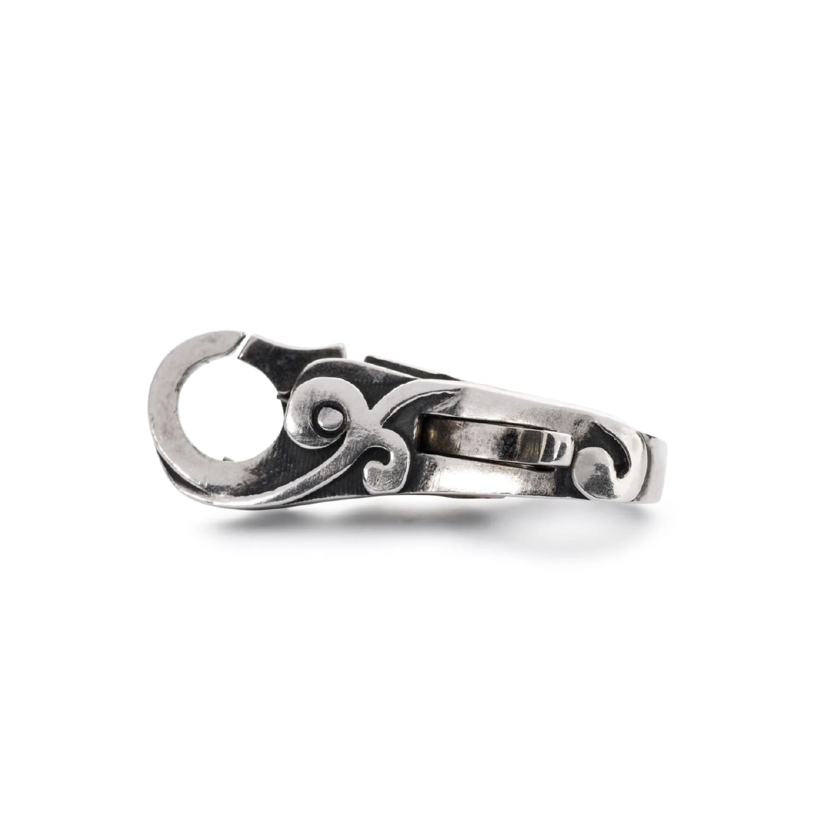 Chiusura moschettone Trollbeads in argento con vento MISURA UNICA