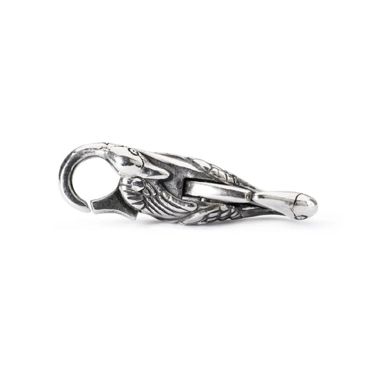 Chiusura moschettone Trollbeads in argento con gru MISURA UNICA