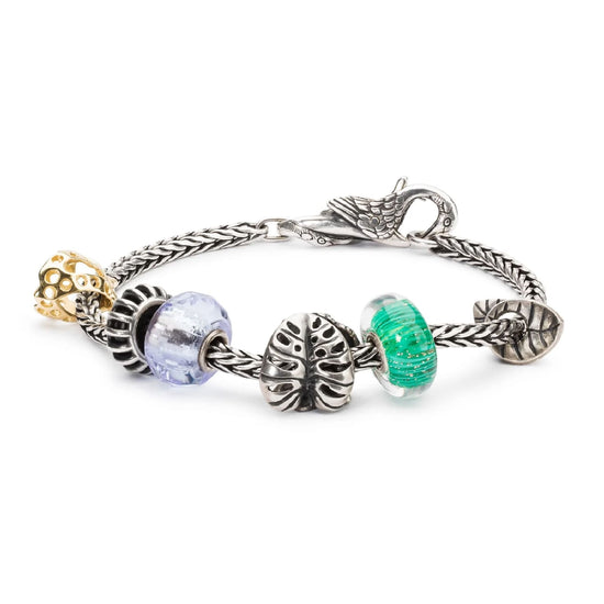 Chiusura moschettone Trollbeads in argento con gru MISURA UNICA