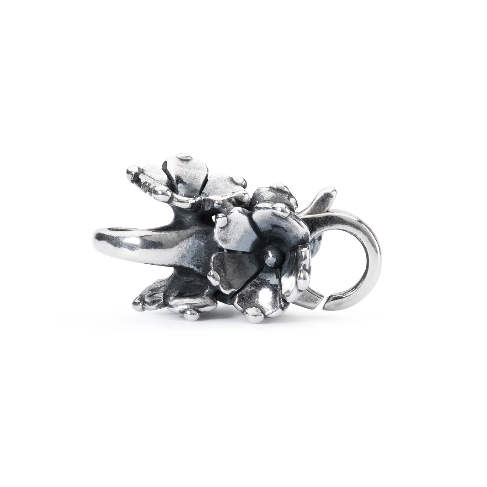 Chiusura moschettone Trollbeads gelsomino in argento MISURA UNICA