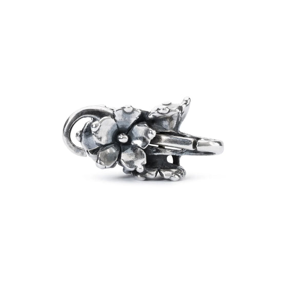 Chiusura moschettone Trollbeads gelsomino in argento MISURA UNICA