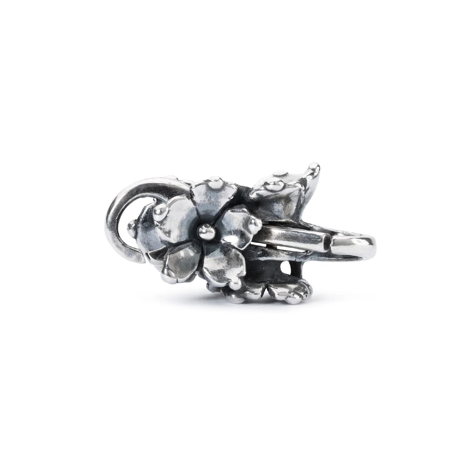 Chiusura moschettone Trollbeads gelsomino in argento MISURA UNICA