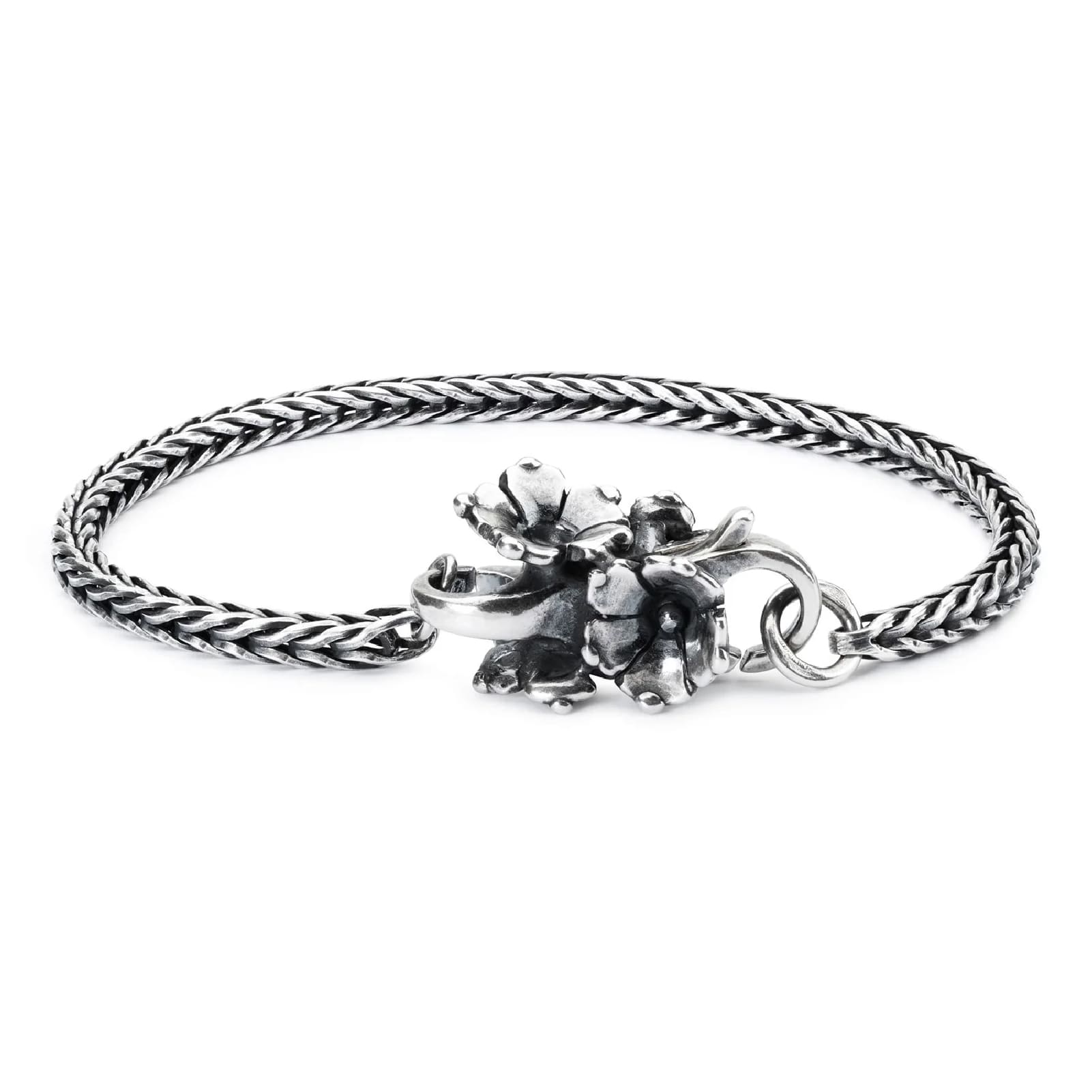 Chiusura moschettone Trollbeads gelsomino in argento MISURA UNICA