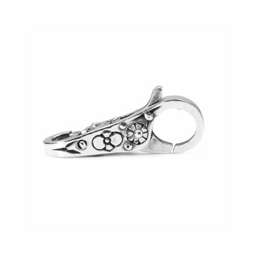 Chiusura moschettone Trollbeads con natura in argento MISURA UNICA