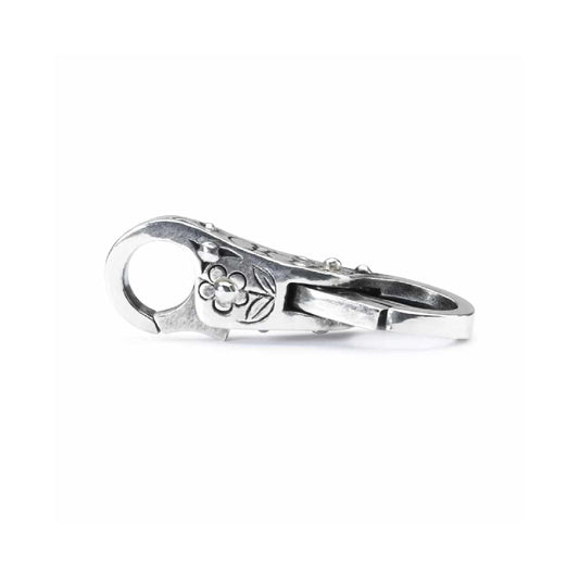 Chiusura moschettone Trollbeads con natura in argento MISURA UNICA
