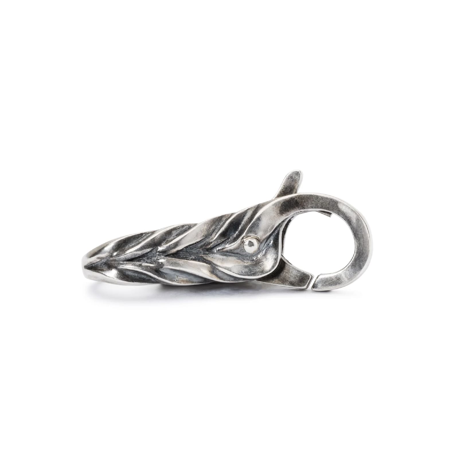 Chiusura moschettone Trollbeads con intrecci in argento MISURA UNICA