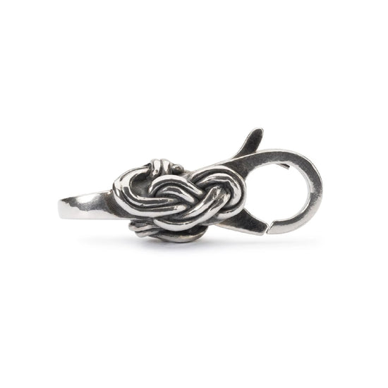 Chiusura moschettone Trollbeads nodo savoy in argento MISURA UNICA