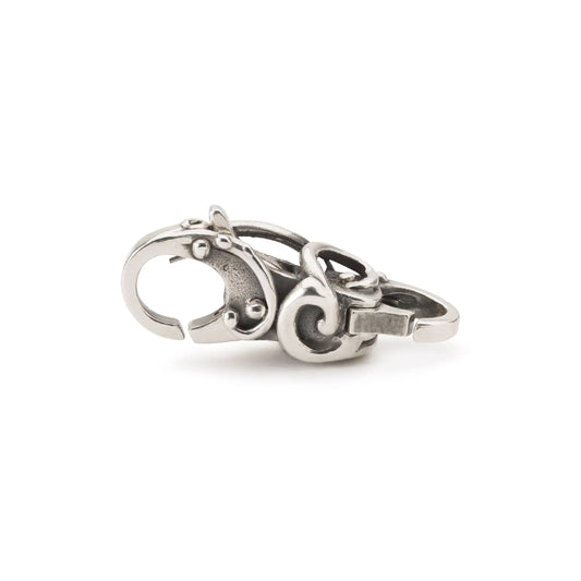 Chiusura moschettone Trollbeads con intreccio in argento MISURA UNICA