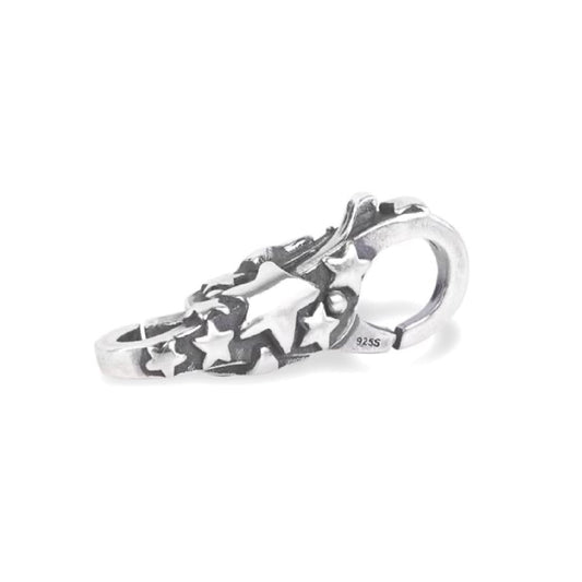 Chiusura moschettone Trollbeads con stelle nel cielo MISURA UNICA