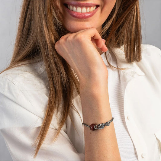 Chiusura moschettone Trollbeads con ghianda dei sogni MISURA UNICA