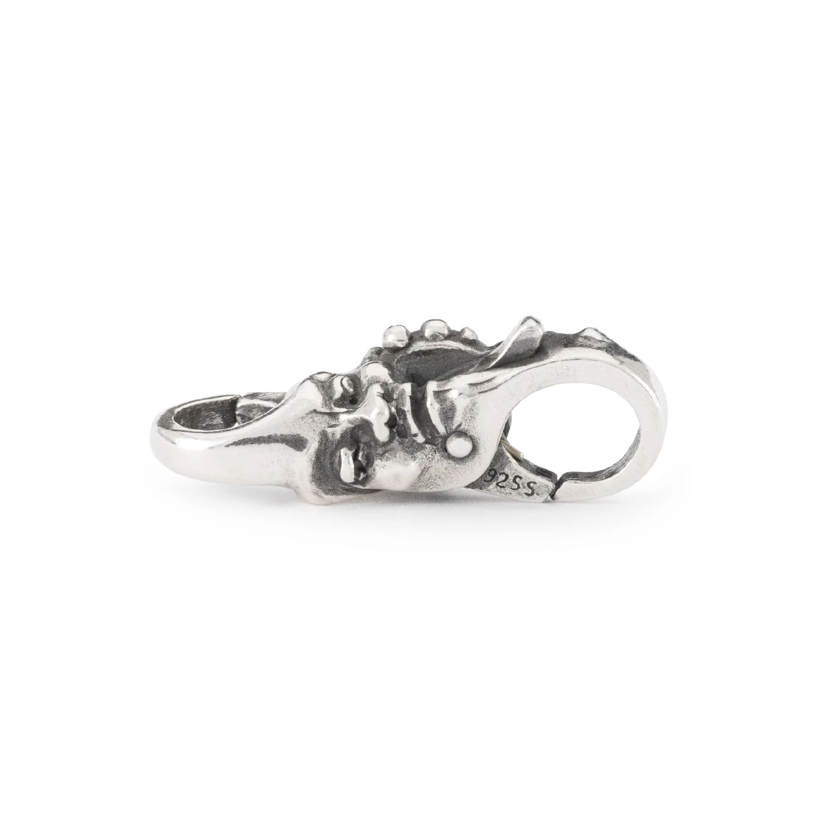 Chiusura moschettone Trollbeads con onice rosso MISURA UNICA