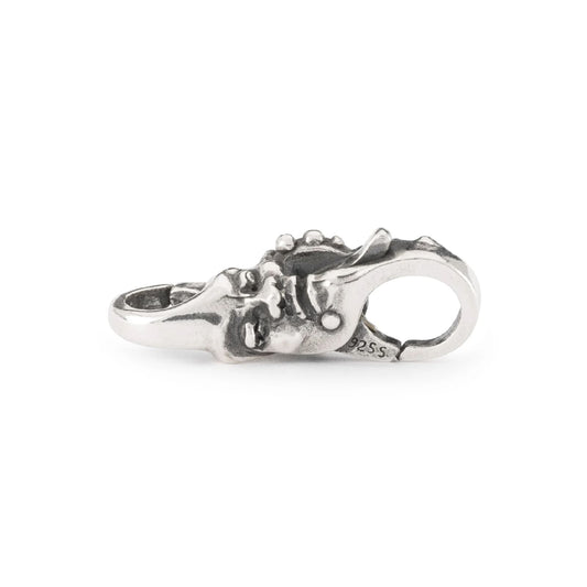 Chiusura moschettone Trollbeads con onice rosso MISURA UNICA