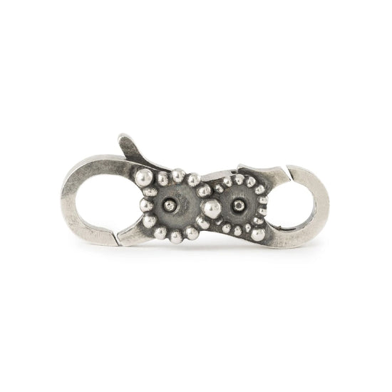 Chiusura moschettone Trollbeads argento con sferette MISURA UNICA