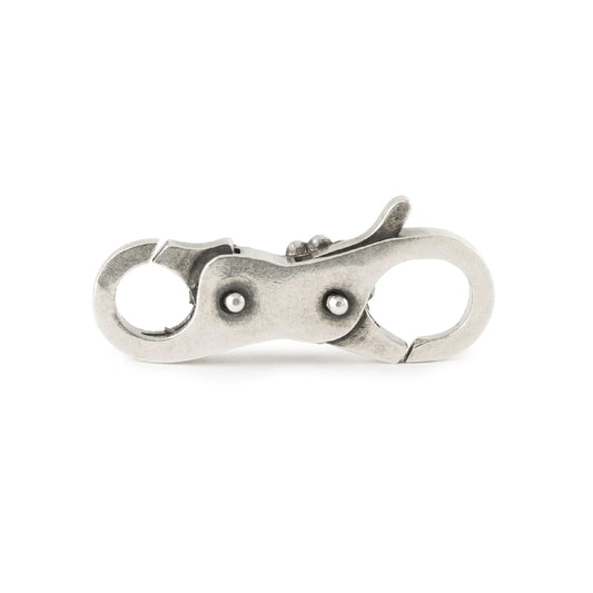 Chiusura moschettone Trollbeads argento con sferette MISURA UNICA