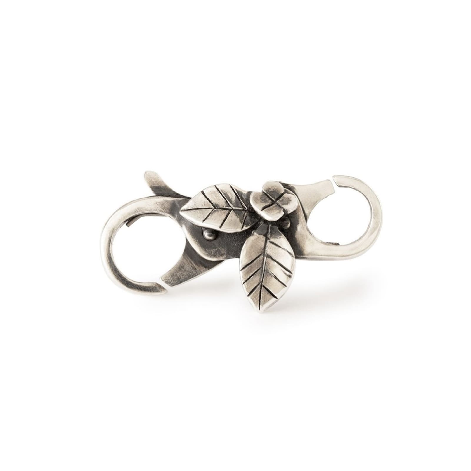 Chiusura moschettone Trollbeads argento lago fiorito MISURA UNICA