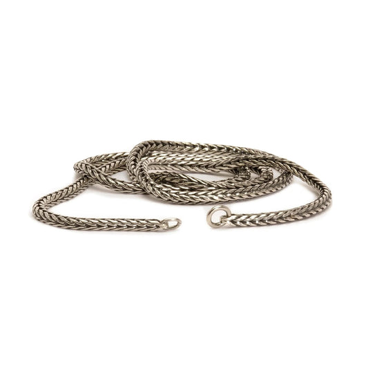 Collana 40 cm Trollbeads in argento catena coda di volpe MISURA UNICA