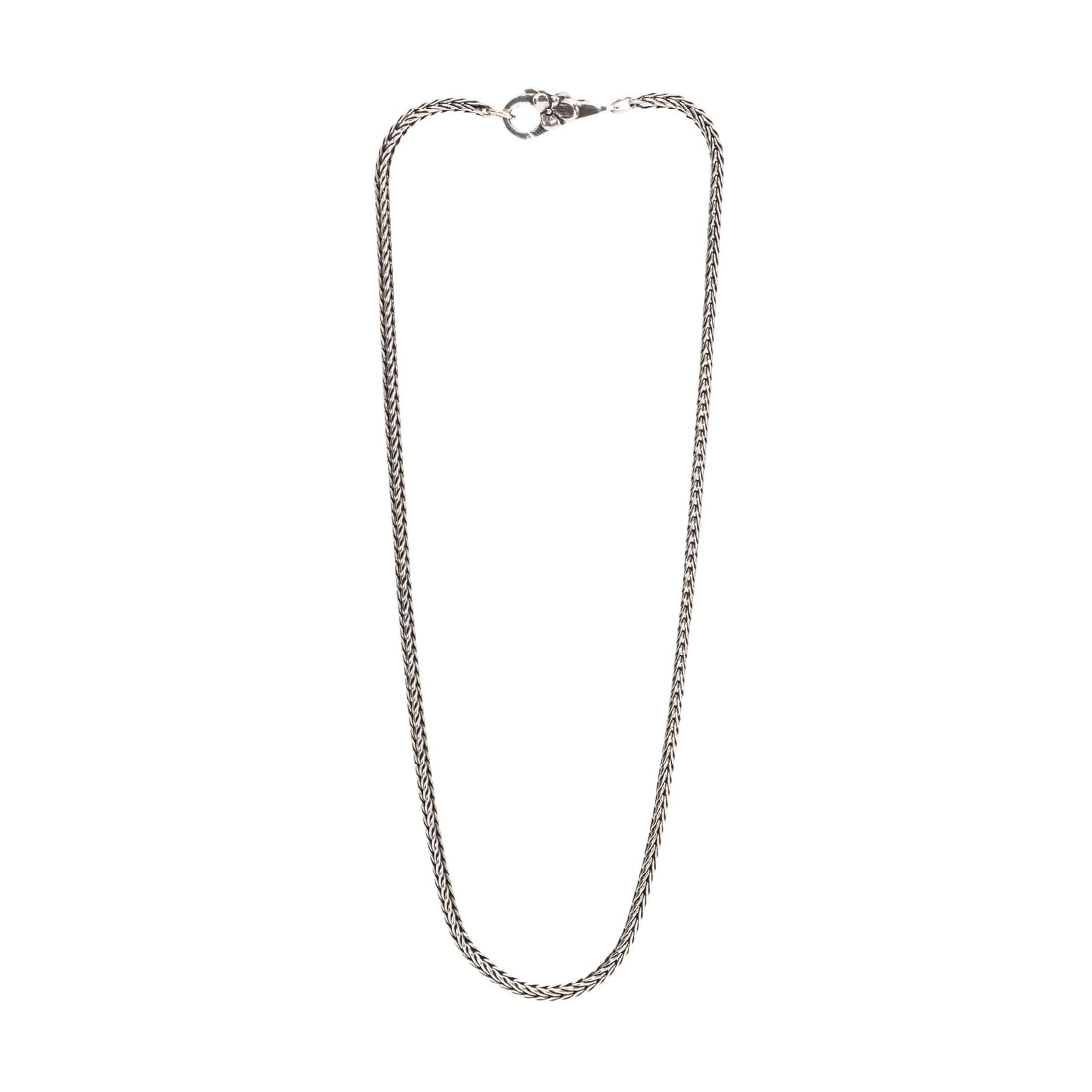 Collana 42 cm Trollbeads in argento catena coda di volpe MISURA UNICA
