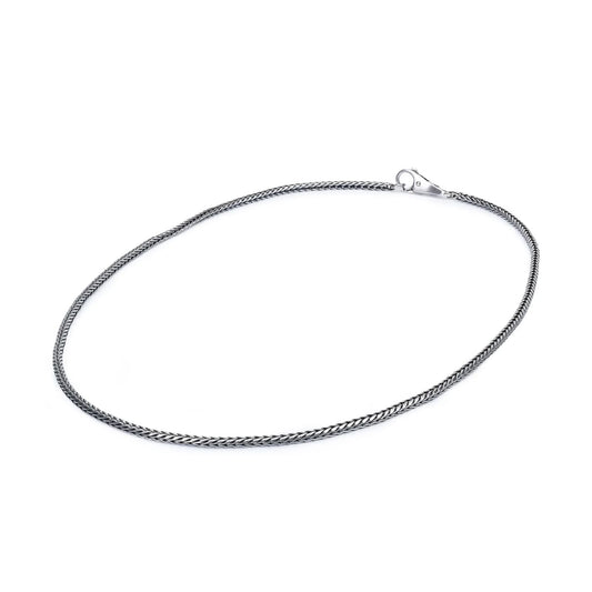 Collana 42 cm Trollbeads in argento catena coda di volpe MISURA UNICA