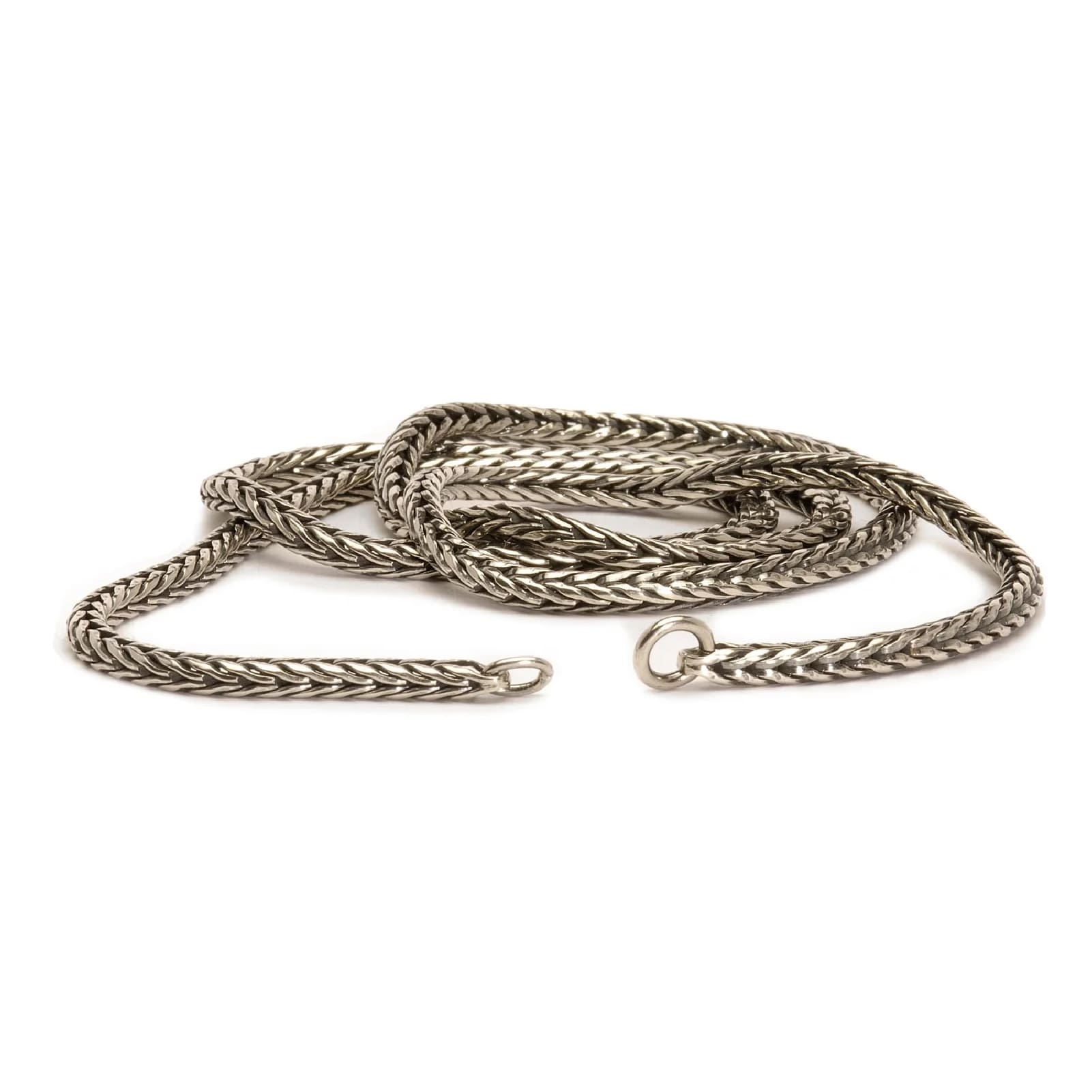 Collana 42 cm Trollbeads in argento catena coda di volpe MISURA UNICA