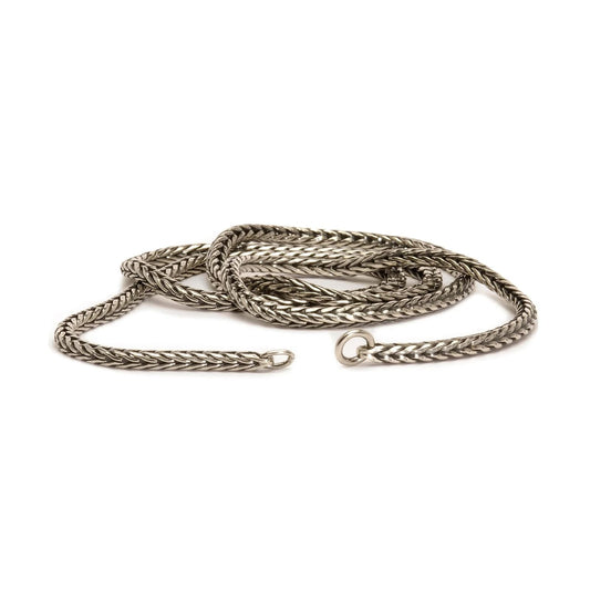 Collana 50 cm Trollbeads in argento catena coda di volpe MISURA UNICA
