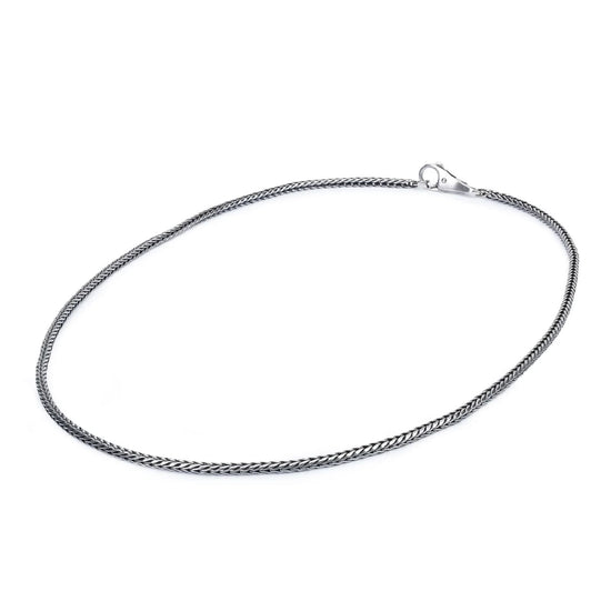 Collana 60 cm Trollbeads in argento catena coda di volpe MISURA UNICA