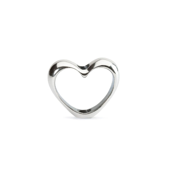 Beads da donna Trollbeads in argento a forma di cuore MISURA UNICA