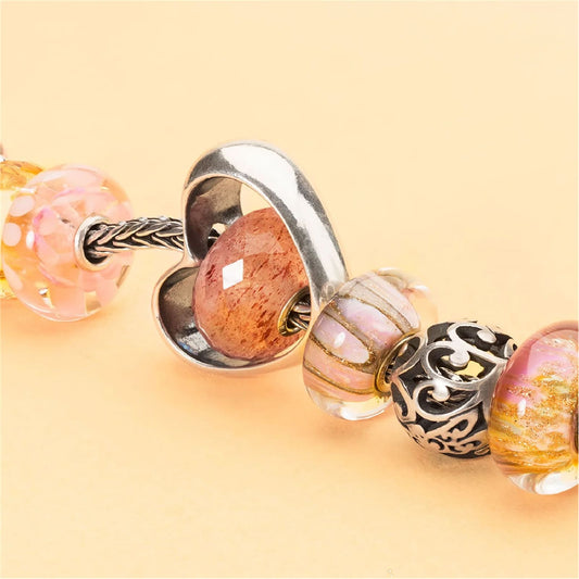 Beads da donna Trollbeads in argento a forma di cuore MISURA UNICA