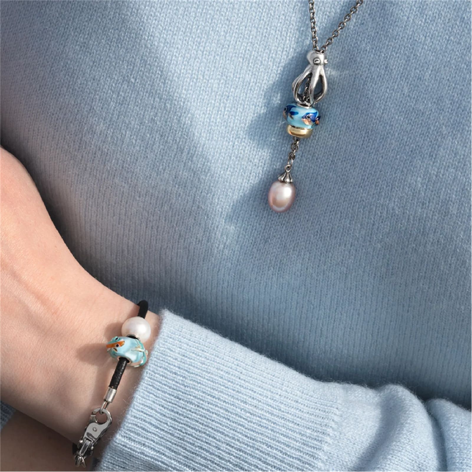 Beads da donna Trollbeads in argento a forma di polipo MISURA UNICA