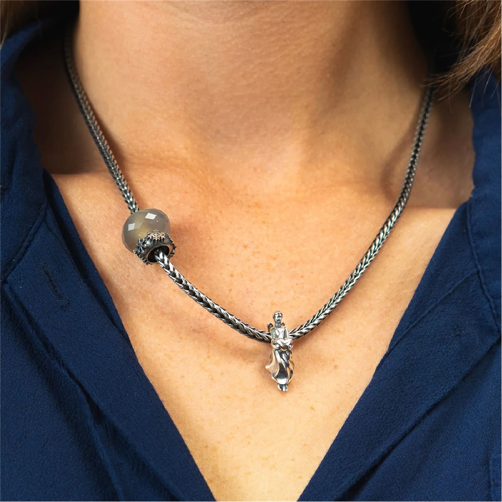 Beads Trollbeads Pendente Angelo Custode in argento MISURA UNICA
