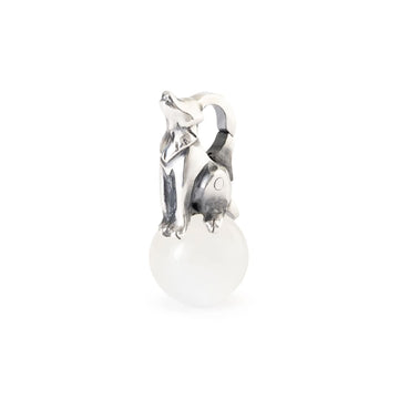 Charm pendente Trollbeads Lupo interiore in argento MISURA UNICA