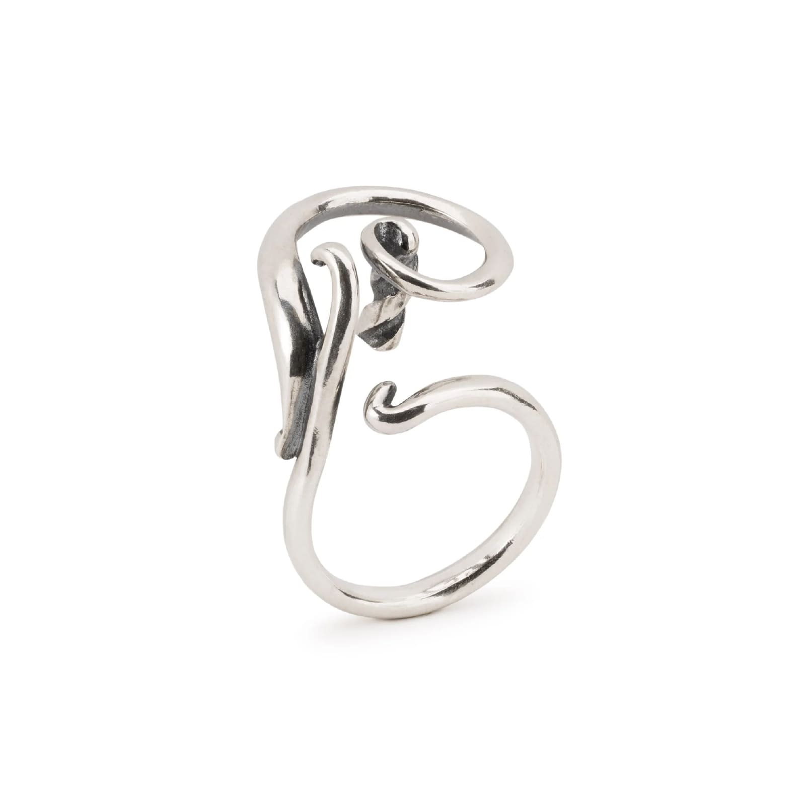 Anello Trollbeads in argento con fantasia a spirale 13