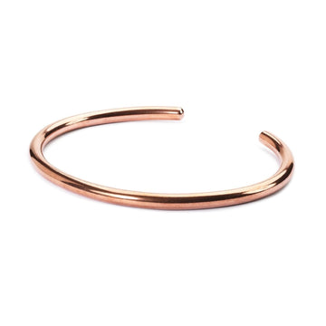Bracciale bangle Trollbeads in rame di colore oro rosa M