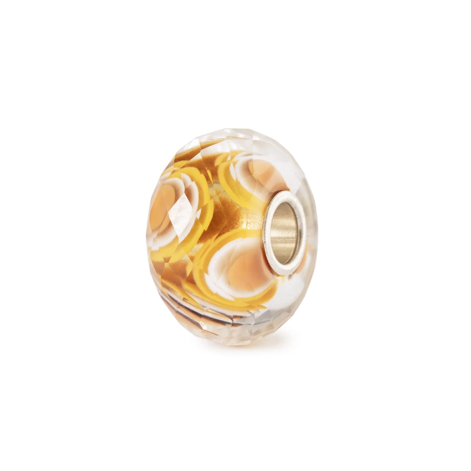 Beads Trollbeads Buon compleanno 2026 in argento e vetro giallo MISURA UNICA