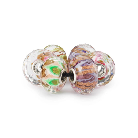 Set Trollbeads di 6 Beads in vetro colorato delle sinfonie MISURA UNICA