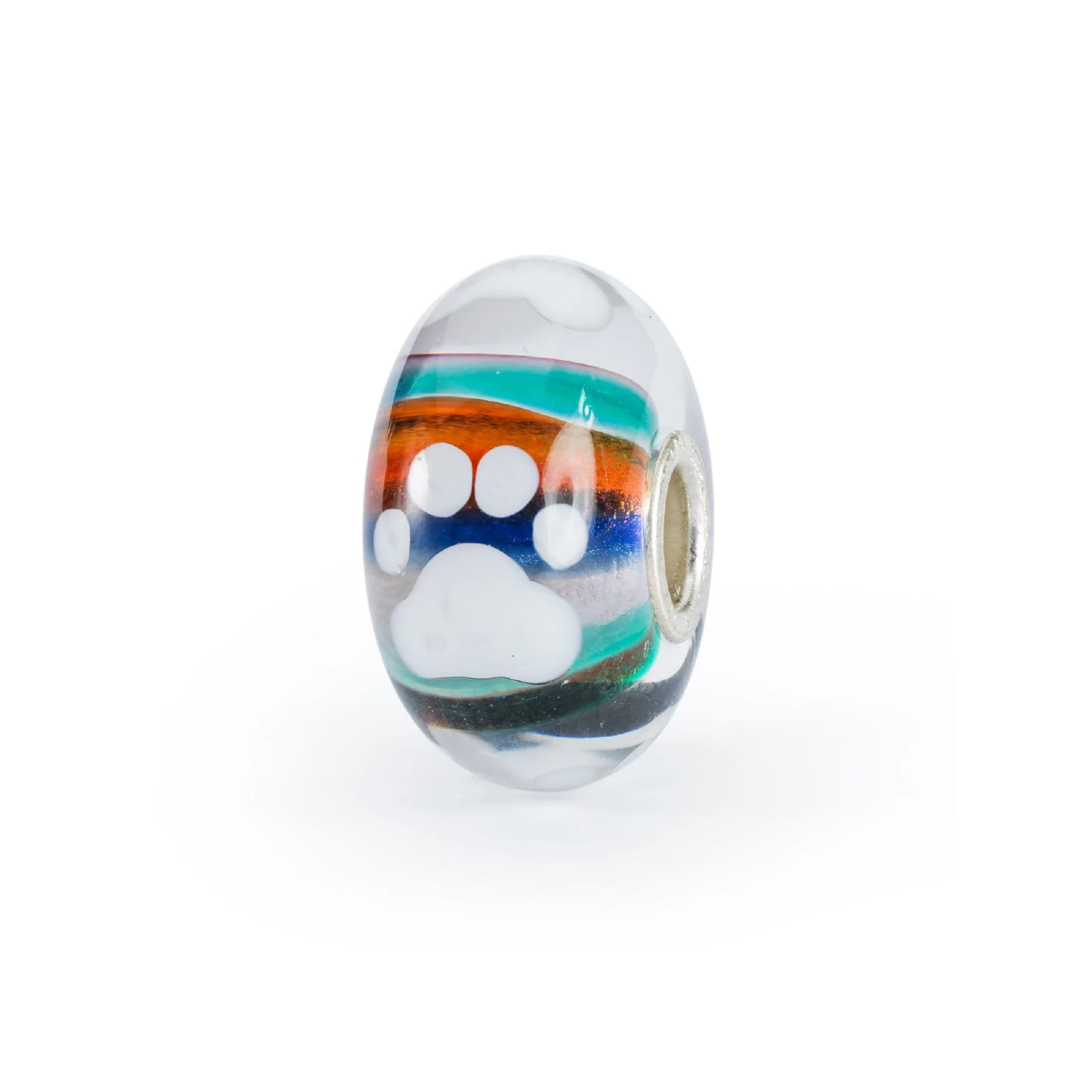 Set Trollbeads di 6 Beads in vetro colorato forti insieme MISURA UNICA