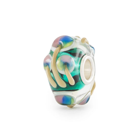 Set Trollbeads di 6 Beads in vetro tesori della foresta MISURA UNICA