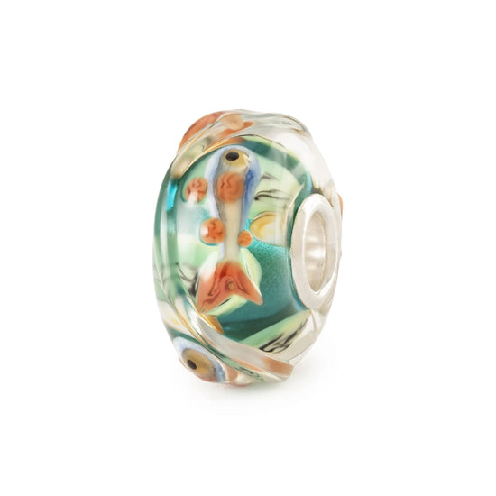 Set Trollbeads di 6 Beads in vetro colorato vita di lago MISURA UNICA