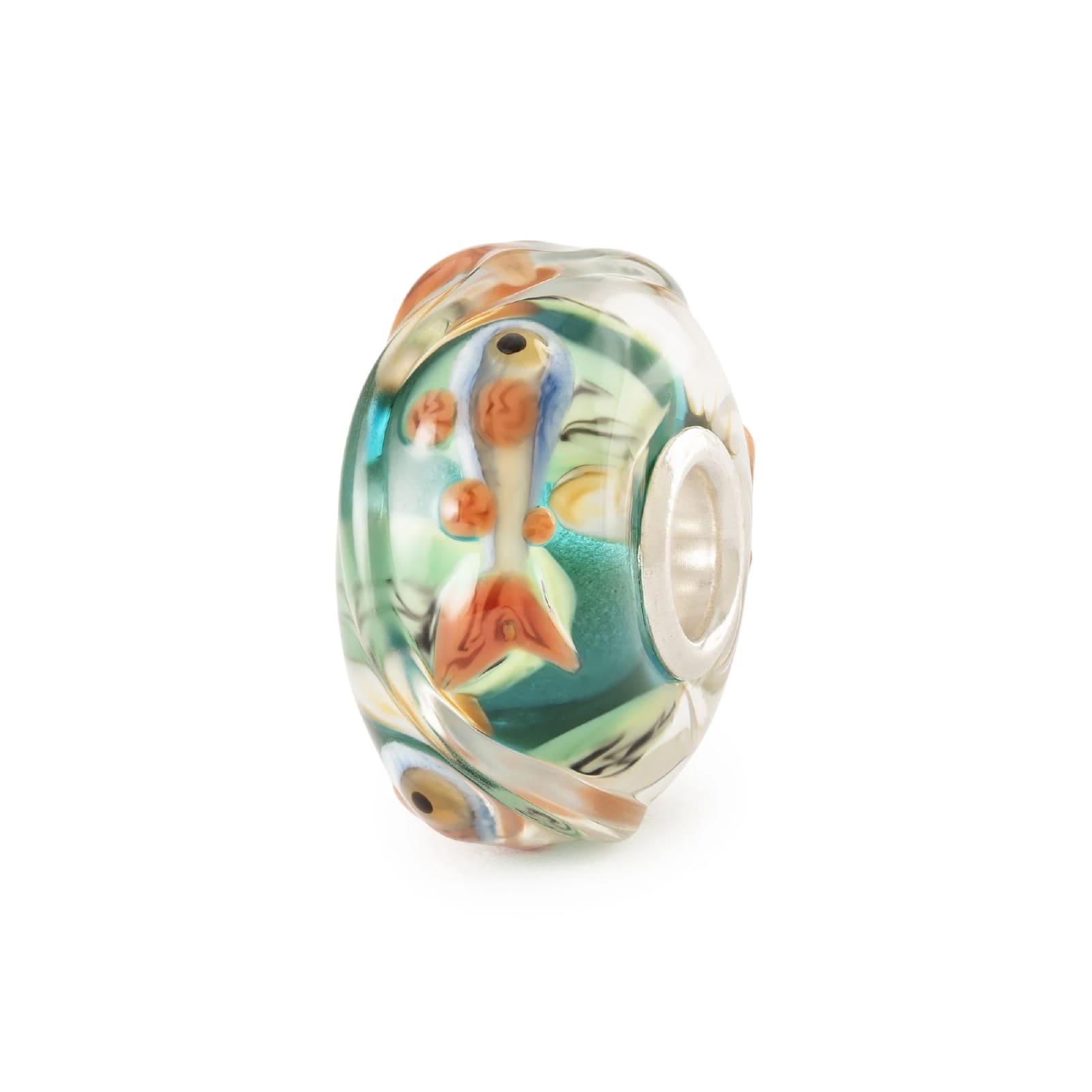 Set Trollbeads di 6 Beads in vetro colorato vita di lago MISURA UNICA